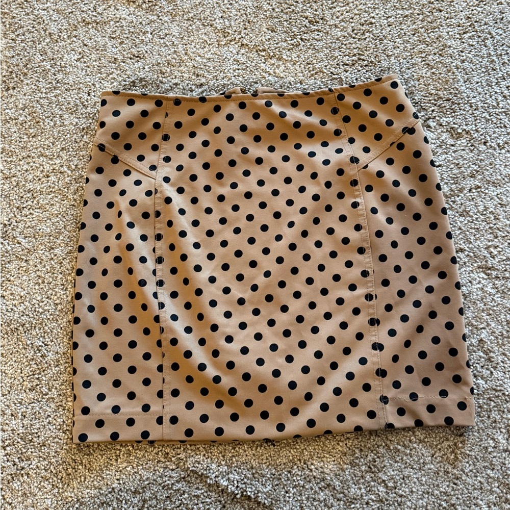 Polka dot mini skirt